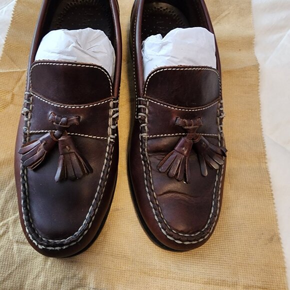 PRIOR OWNED PAIR OF J. MURPHY HALEY TASSELED LOAFERS' SIZE 9 1/2 M - Picture 1 of 6